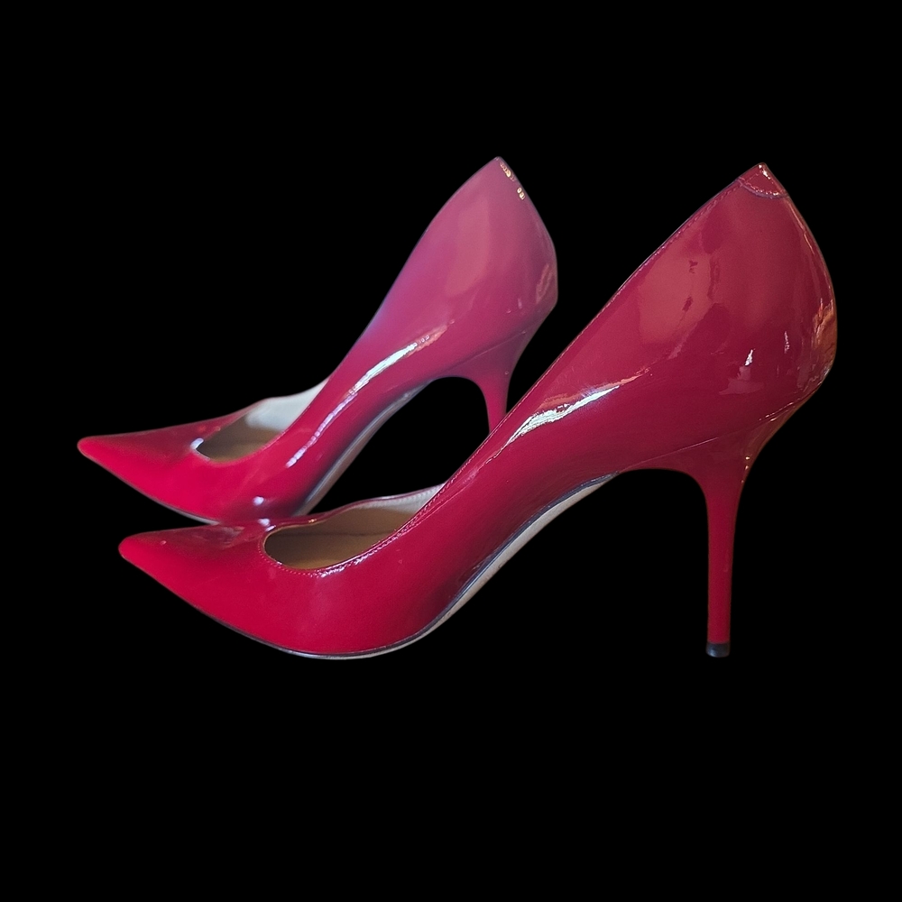 Jimmy Choo Bold Red Patent Heels - Picture 3 of 10